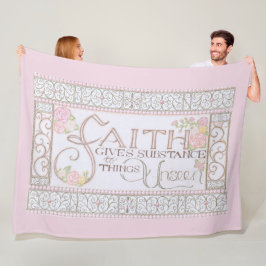 FAITH gibt Stoff Fleece Blanket (pink)