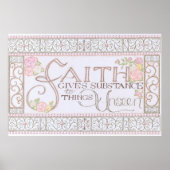 FAITH gibt Stoff Plakat (Vorne)