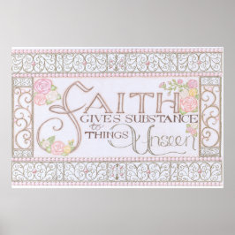 FAITH gibt Stoff Plakat