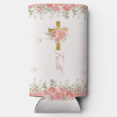 Faith Gift Floral Cross Selters Dosenkühler (Rückseite)