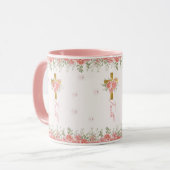 Faith Gift Floral Cross Tasse (Vorderseite Links)