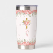 Faith Gift Floral Cross Thermobecher (Links)