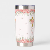 Faith Gift Floral Cross Thermobecher (Rückseite)