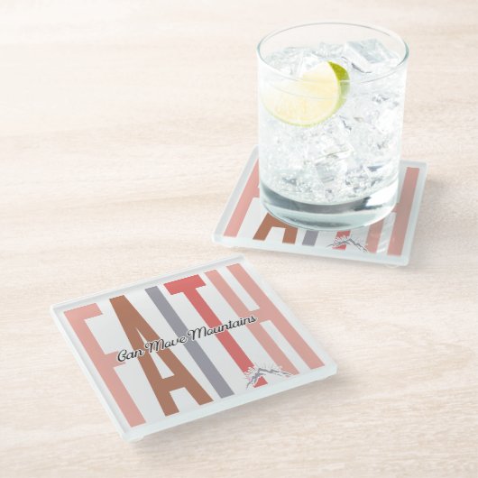 Faith Glasuntersetzer (Schrägansicht)