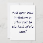 Faith Glitzer hört eine individuelle Einladung ode (Rückseite)