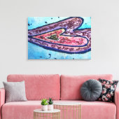 Faith Glitzer Hört Leinwand zeichnen Kunst (Insitu (Wohnzimmer))