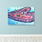 Faith Glitzer Hört Leinwand zeichnen Kunst (Insitu (Holzboden))