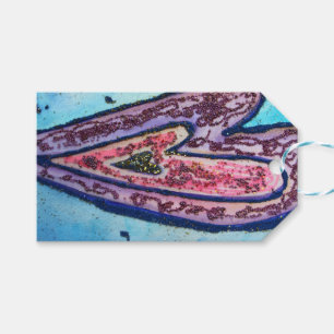 Faith Glitzer Hört Liebe Benutzerdefinierte Karten Geschenkanhänger