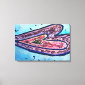 Faith Glitzer Hört überzogene Canvas Art Print Leinwanddruck (Vorderseite)