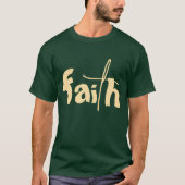 FAITH Graphic Forest Green T-Shirt (Vorderseite)