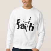 FAITH Graphic White Sweatshirt (Vorderseite)