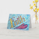 Faith Greeting Card Karte (Gelbe Blume)