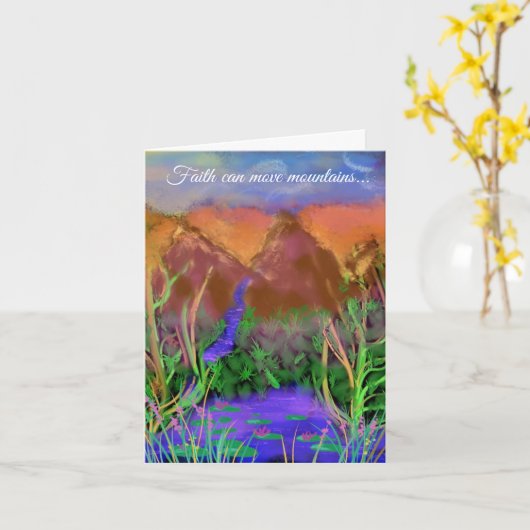 Faith Greeting Cards Karte (Gelbe Blume)