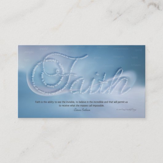 Faith-Handout-Karte Visitenkarte (Vorderseite)