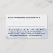 Faith-Handout-Karte Visitenkarte (Rückseite)