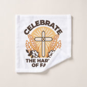 Faith Harvest Celebration - Inspiration Art Badhandtuch Set (Waschlappen)