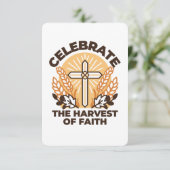 Faith Harvest Celebration - Inspiration Art Dankeskarte (Stehend Vorderseite)