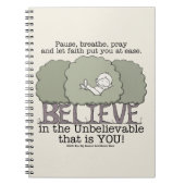 Faith hat dich in Ease versetzt Notizblock (Vorderseite)