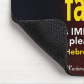 Faith | Hebräische 11:6 | Christliche Schrift Mousepad (Ecke)