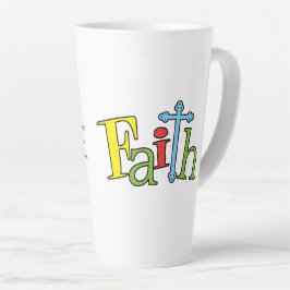 Faith Hebrews 11:1 Christliche Latte-Tasse Milchtasse
