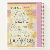 Faith - Hebrews 11:1 Spiral Notebook Notizblock (Rückseite)