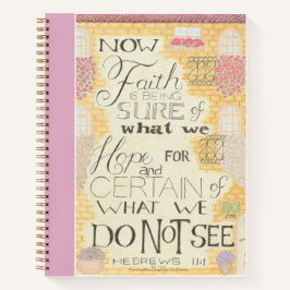Faith - Hebrews 11:1 Spiral Notebook Notizblock