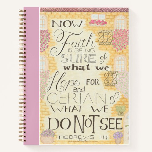 Faith - Hebrews 11:1 Spiral Notebook Notizblock (Vorderseite)