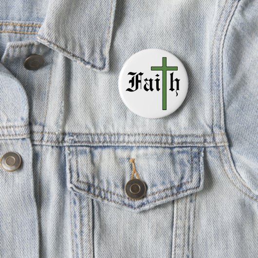 Faith Holy Cross Button (Beispiel)