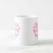 Faith Hope Breast Cancer Pink Ribbon Awareness Kaffeetasse (Mittel)