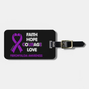 Faith Hope Courage Liebe...Fibro Gepäckanhänger