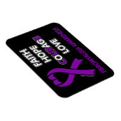 Faith Hope Courage Liebe...Fibro Magnet (Rechte Seite)