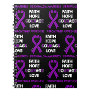 Faith Hope Courage Liebe...Fibro Notizblock