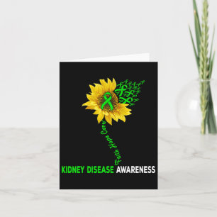 Faith Hope Cure Nierenerkrankung Sonnenblume Puzzl Karte