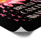 Faith Hope Fight Liebe Elephant Breast Cancer Poster (Ecke)