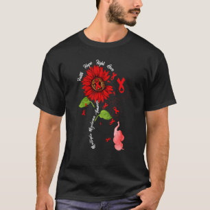 Faith Hope Fight Liebe Elephant Multiple Myeloma A T-Shirt