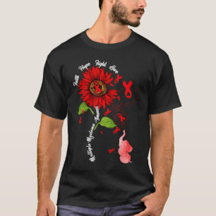 Faith Hope Fight Liebe Elephant Multiple Myeloma A T-Shirt