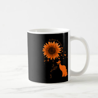 Faith Hope Fight Liebe Elephant Sunflower Leukemia Kaffeetasse