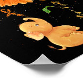 Faith Hope Fight Liebe Elephant Sunflower Leukemia Poster (Ecke)