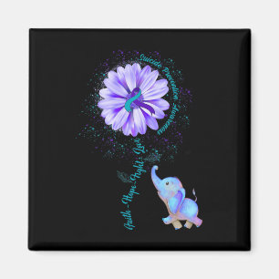Faith Hope Fight Liebe Suicide Prevention Awarenes Magnet