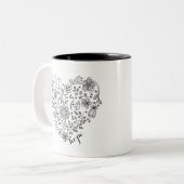 Faith & Hope Floral Heart Tasse (Vorderseite Links)