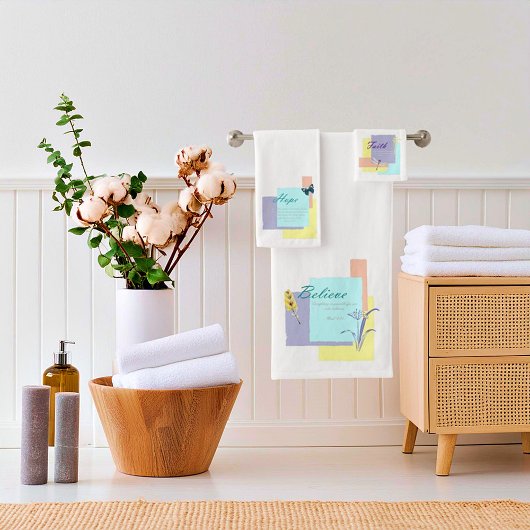 Faith Hope glaubt Badhandtuch Set