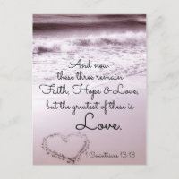 Faith Hope Liebe, 1 Corinthians 13:13, Ocean Beach