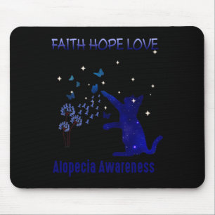 Faith Hope Liebe Alopecia Bewusstsein Mousepad