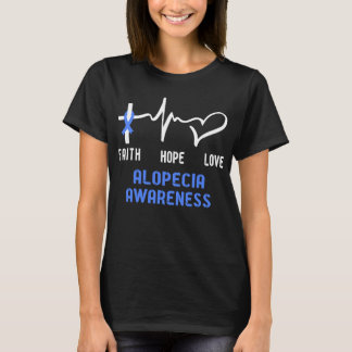 Faith Hope Liebe Alopecia Bewusstsein T-Shirt