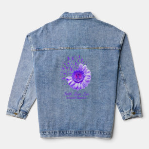 Faith Hope Liebe Alzheimer's Awareness Survivor Fi Jeansjacke