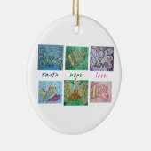 Faith Hope Liebe Angel Art Collage Ornament Pendan (Rechts)