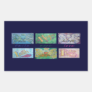 Faith Hope Liebe Angel Word Collage Sticker