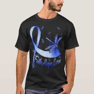 Faith Hope Liebe Apraxie Bewusstseinsdragonfly T-Shirt