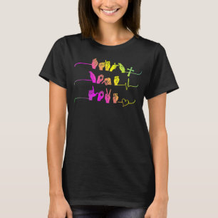 Faith Hope Liebe ASL American Sign Language Gift T-Shirt