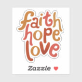 Faith Hope Liebe Aufkleber (Blatt)